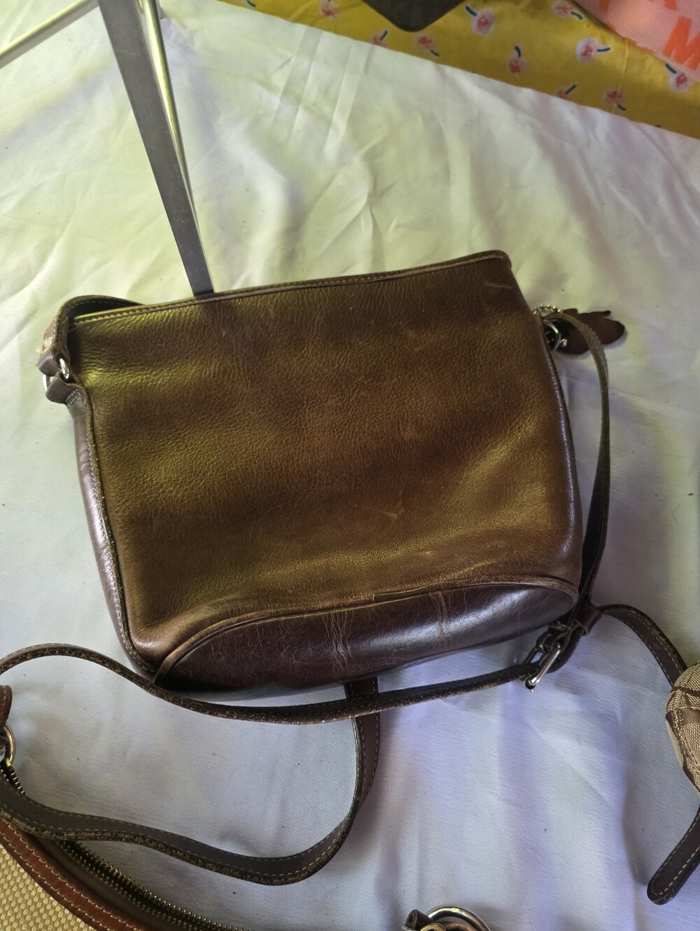 Vintage Roots Heavy Leather Classic Brown Leather Crossbody Bag